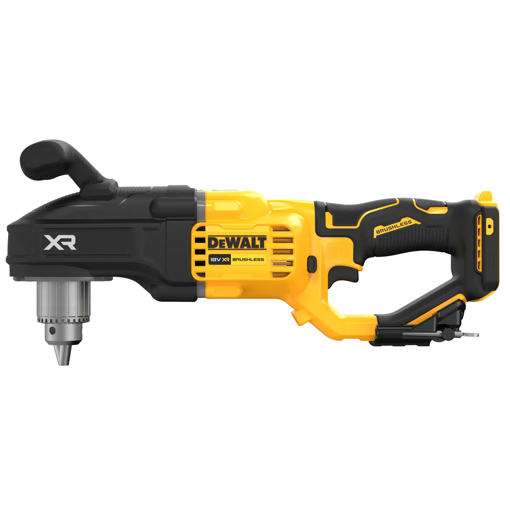 Mașină de găurit pentru montanți și grinzi DEWALT® 18V XR® cu motor fără perii și cap unghiular (fără acumulator și încărcător)