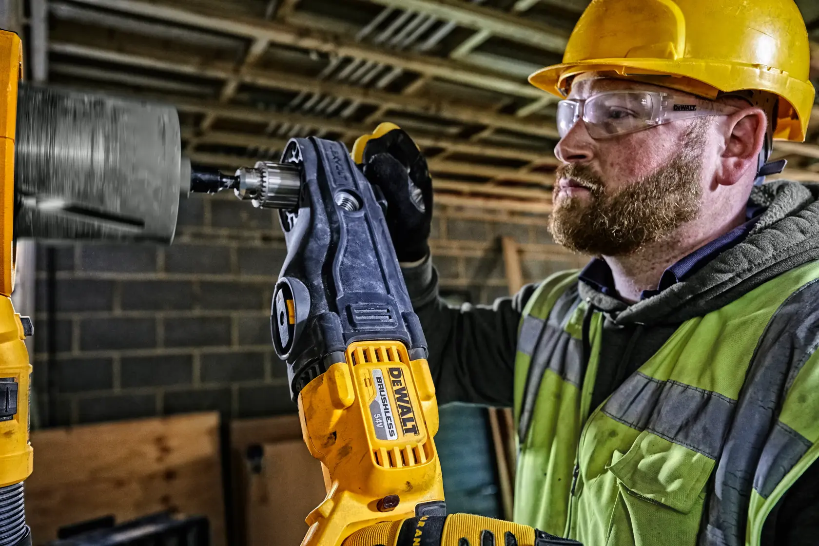 Mașină de găurit în unghi drept de 54 V XR Flexvolt - Unitate fără accesorii