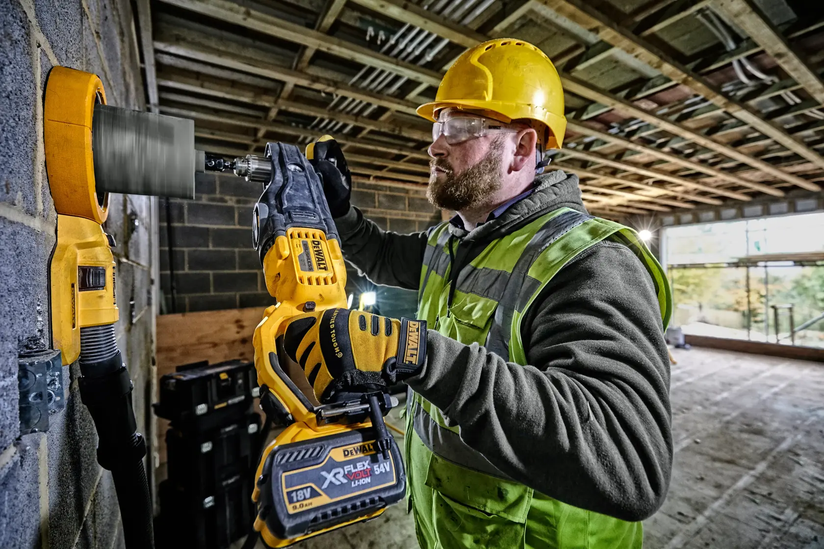 Mașină de găurit în unghi drept de 54 V XR Flexvolt - Unitate fără accesorii