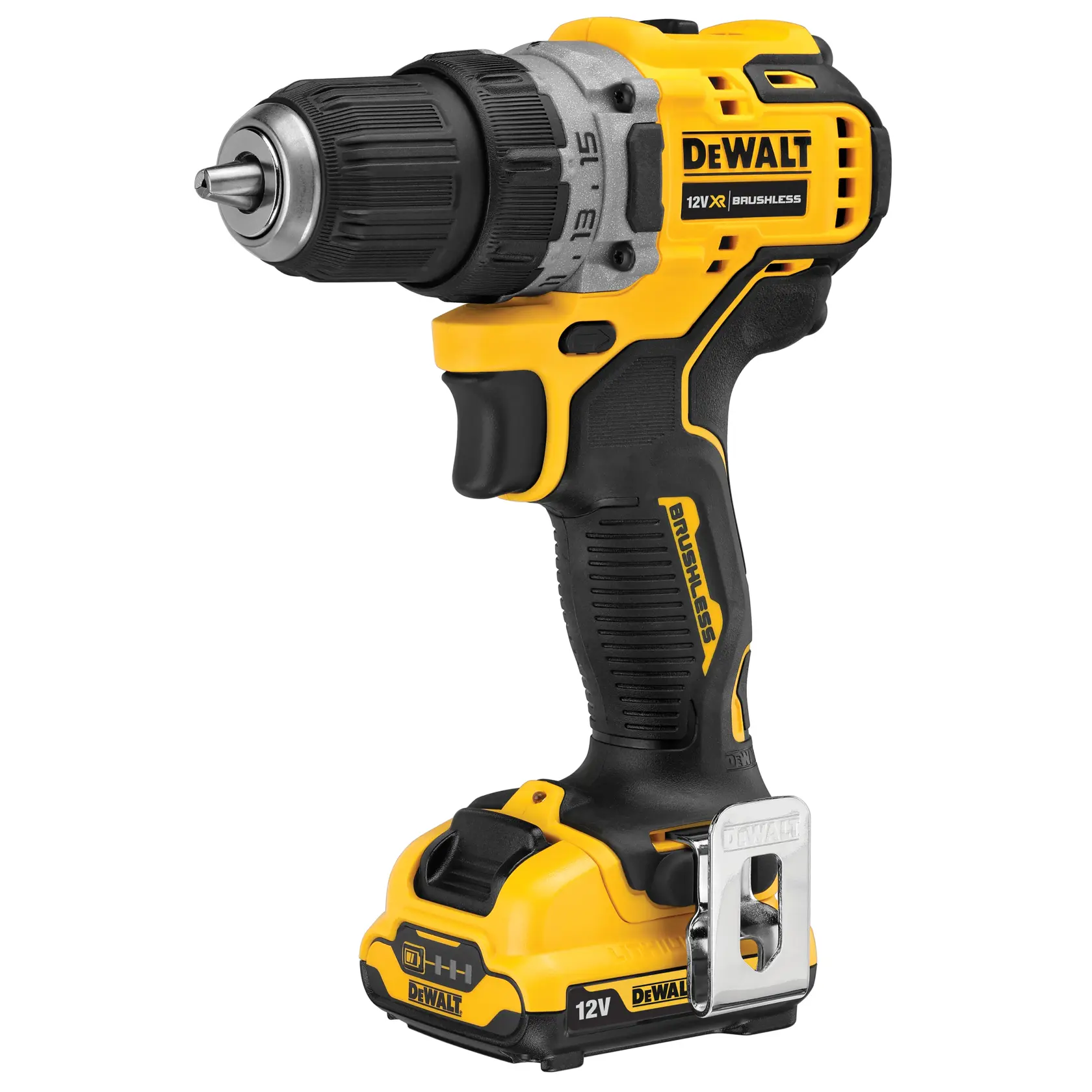 Mașină de găurit și înșurubat subcompactă cu motor fără perii de 12V XR - 2 X 2Ah