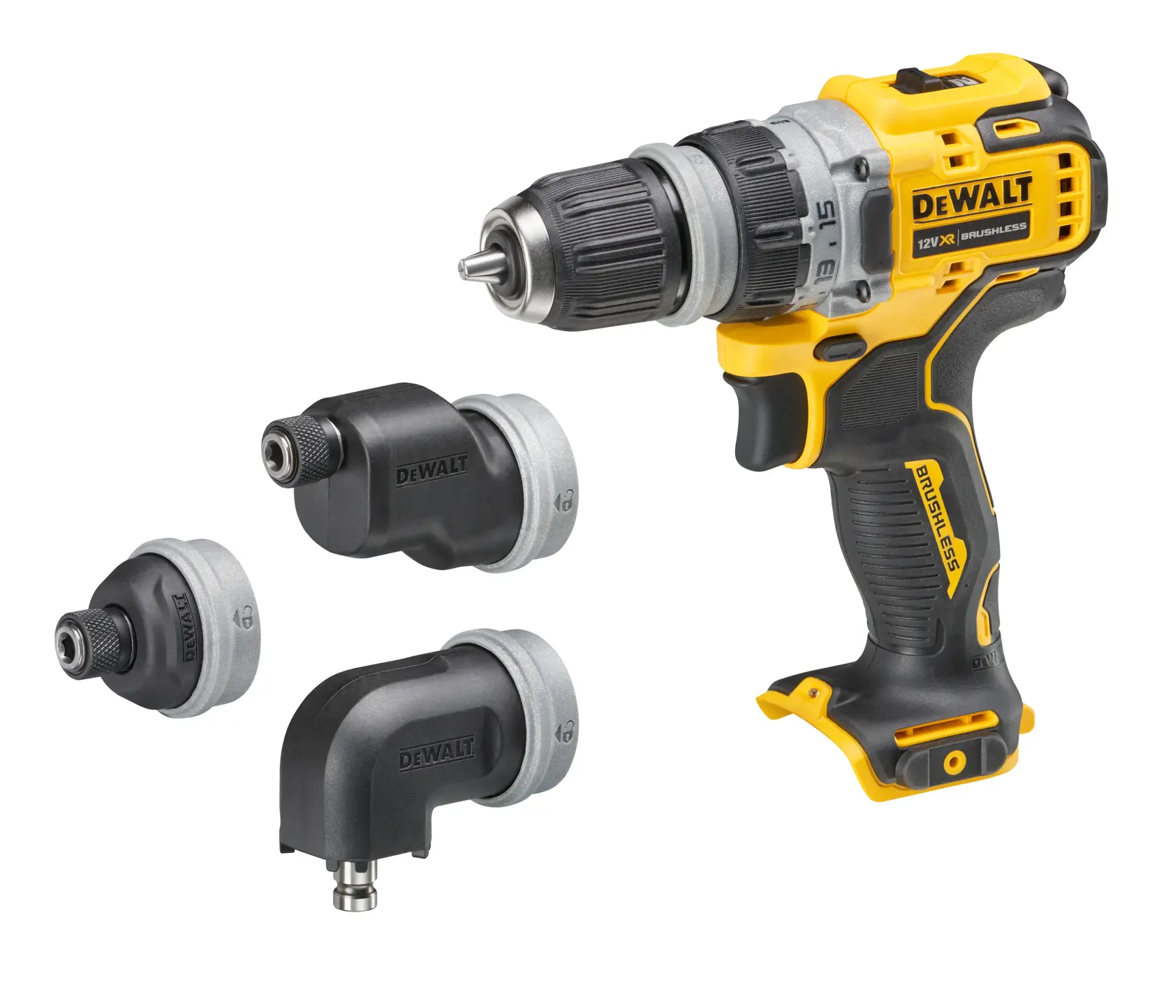 Mașină de găurit și înșurubat cu cap interschimbabil 12 V XR - Unitate fara accesorii