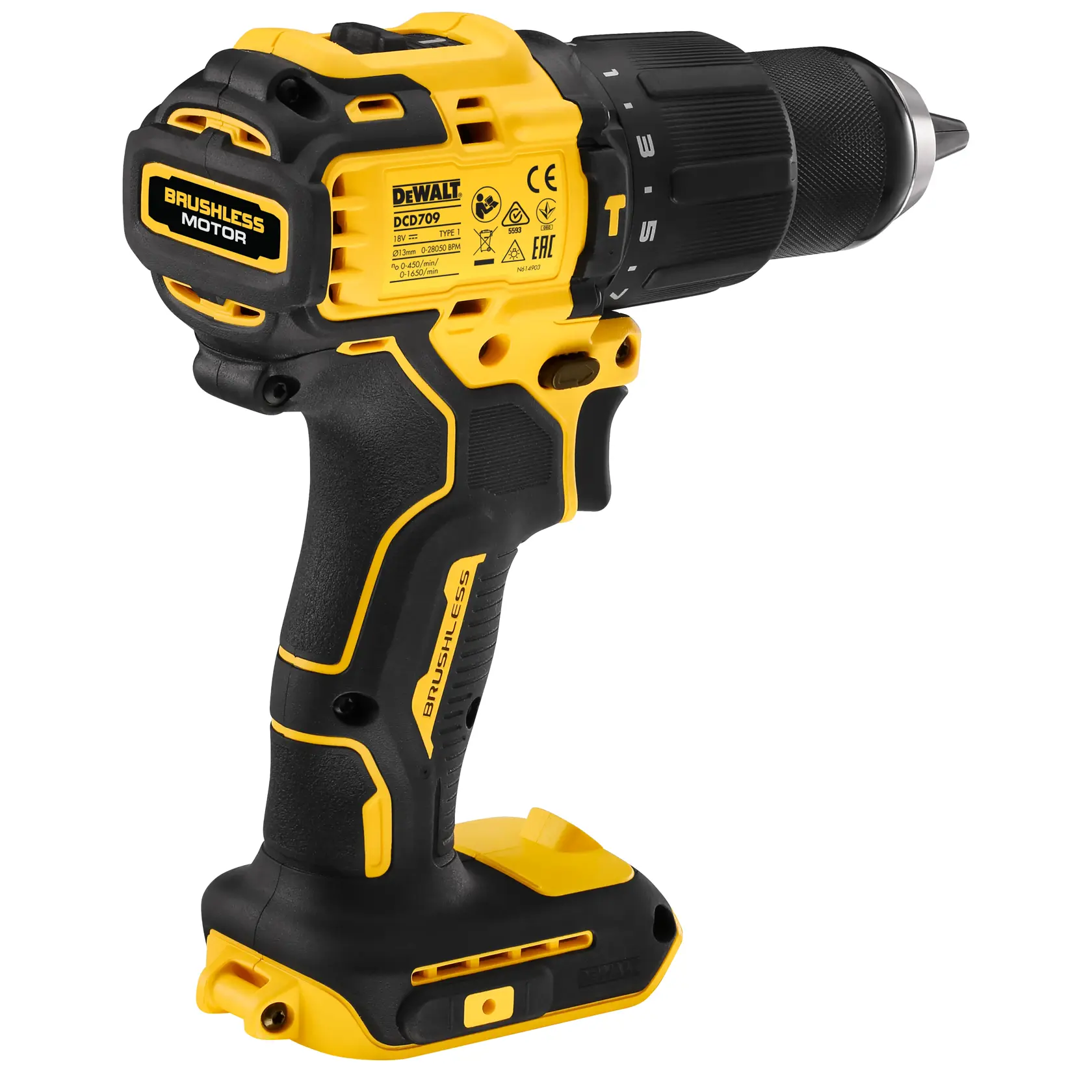 Mașină de găurit cu percuție 18V XR fără perii - unitate fără accesorii