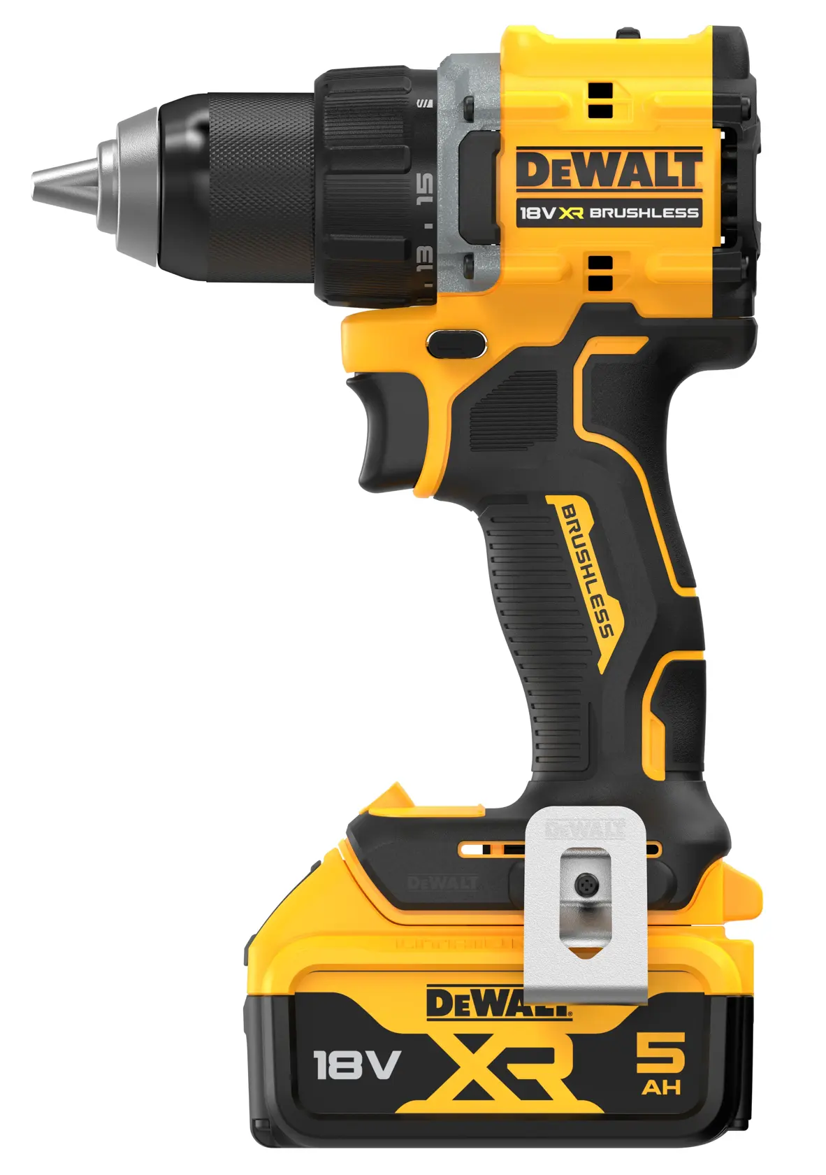 Mașină de găurit/înșurubat compactă cu motor fără perii 18 V XR - 2 x 5 Ah