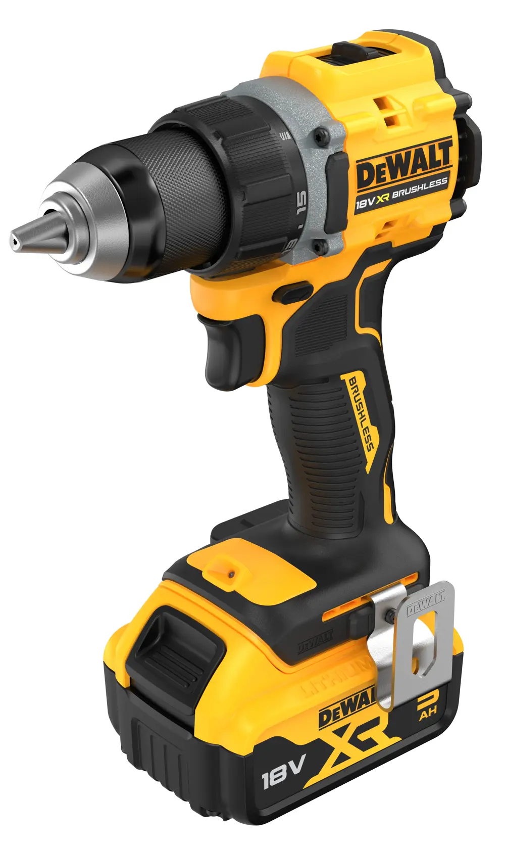 Mașină de găurit/înșurubat compactă cu motor fără perii 18 V XR - 2 x 5 Ah