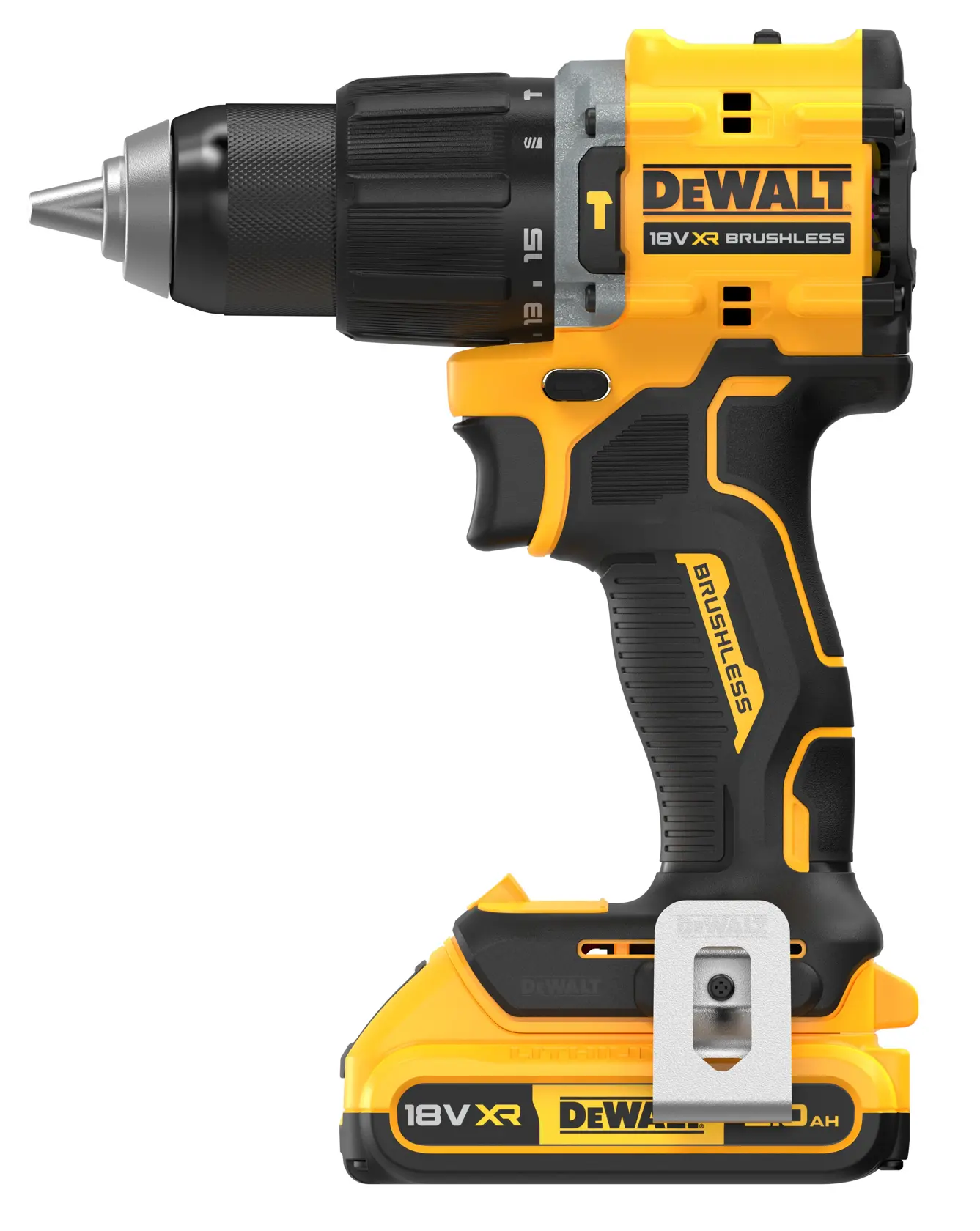 Mașină de găurit cu percuție compactă cu motor fără perii 18 V XR - 2 x 2 Ah
