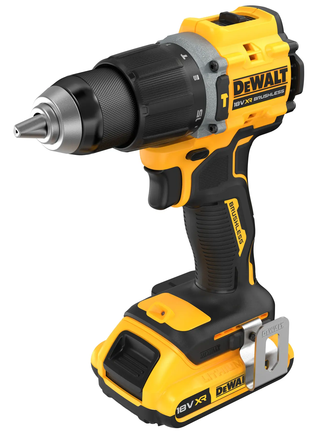 Mașină de găurit cu percuție compactă cu motor fără perii 18 V XR - 2 x 2 Ah
