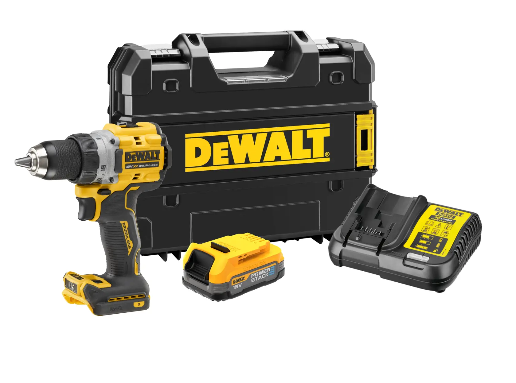 Mașină de găurit și înșurubat cu percuție și motor fără perii de 18 V XR - 1 X POWERSTACK™