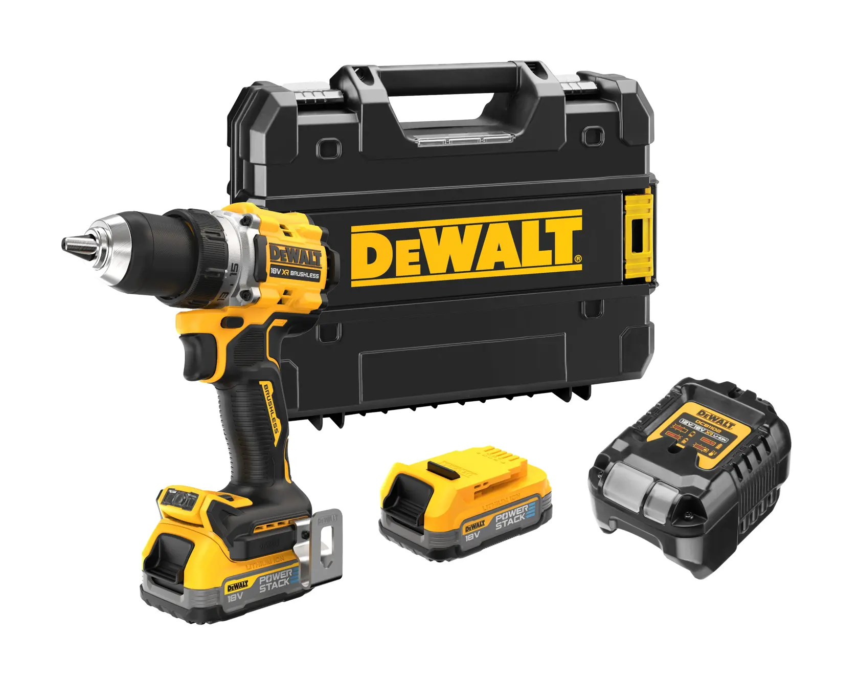 Mașină de găurit și înșurubat cu percuție și motor fără perii de 18 V XR - 2 X POWERSTACK™