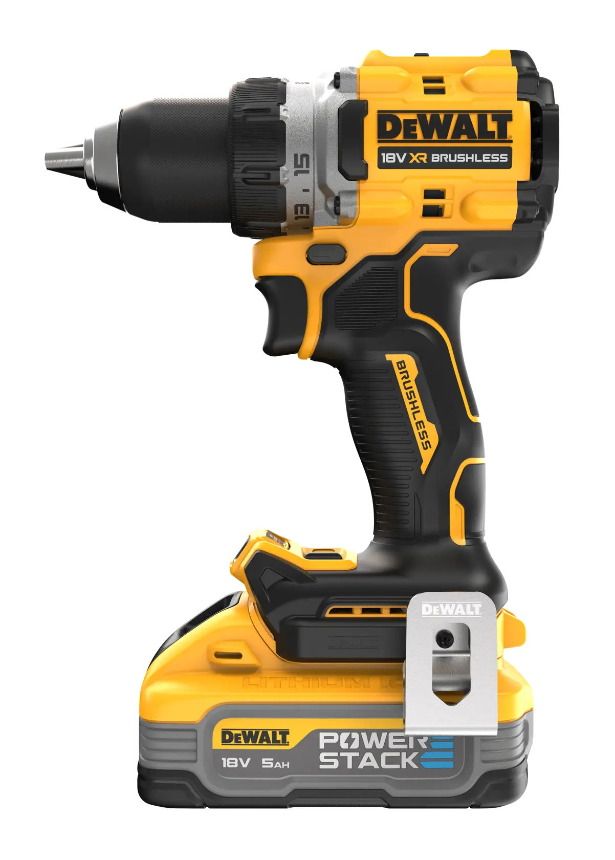 Mașină de găurit fără perii de 18V XR - 2 X POWERSTACK™ 5AH
