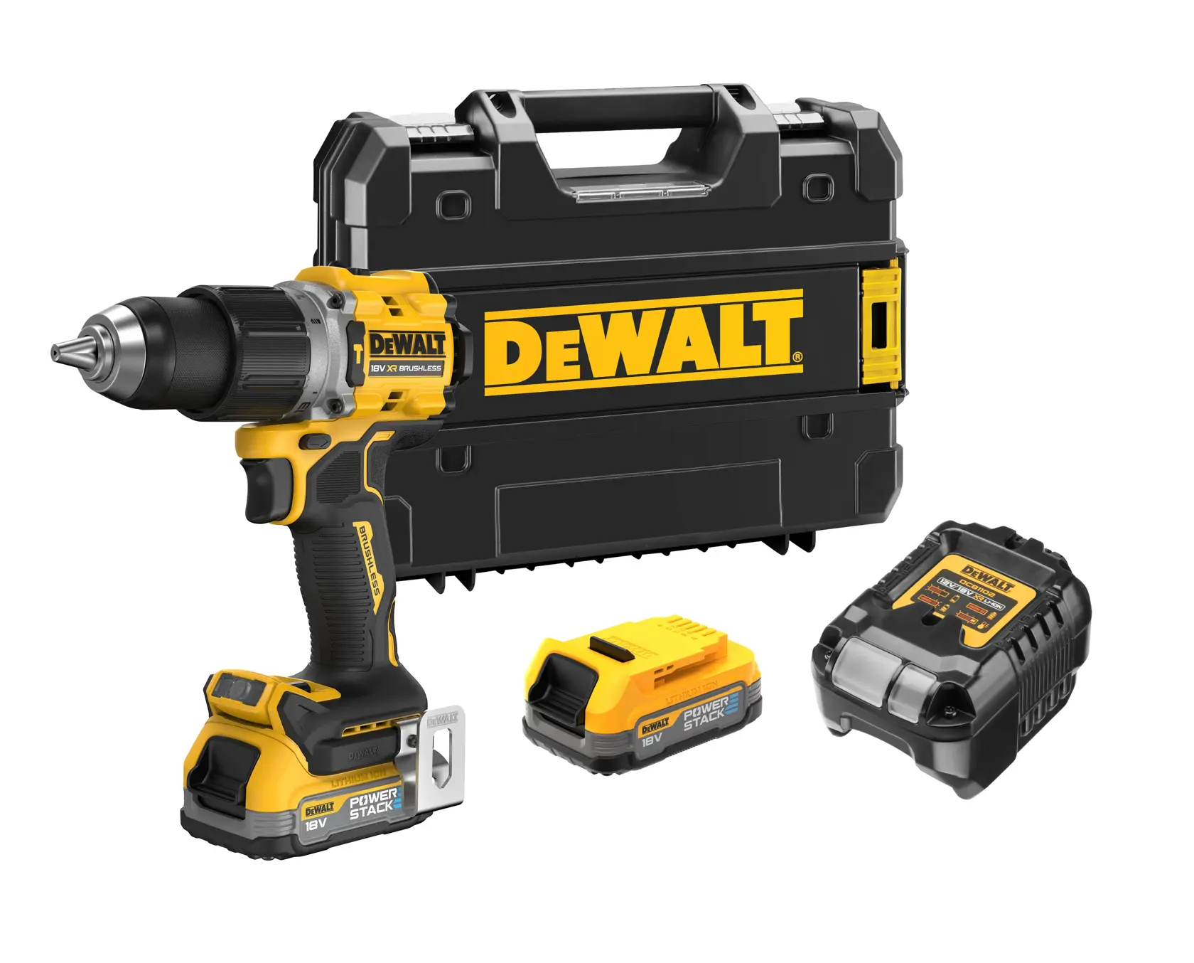 Mașină de găurit și înșurubat cu percuție și motor fără perii de 18 V XR - 2 X POWERSTACK™