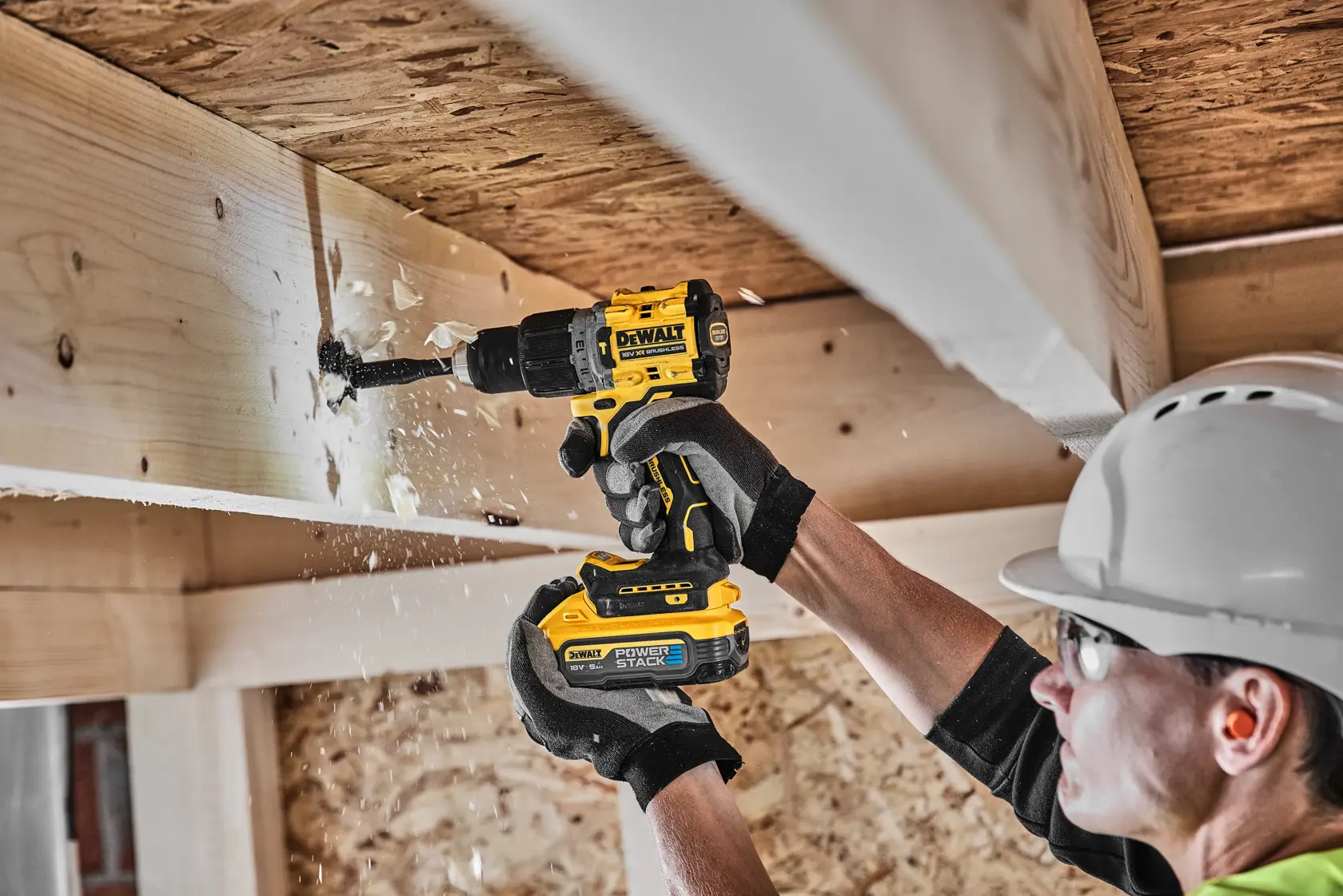 Mașină de găurit cu percuție fără perii de 18 V XR - 2 X POWERSTACK™ 5AH