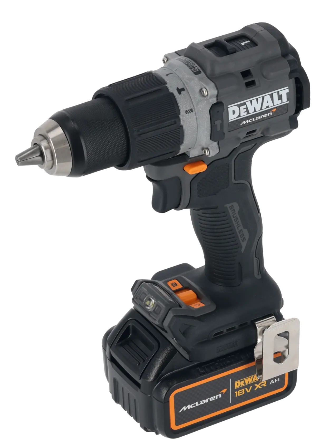Mașină de găurit cu percuție fără perii DEWALT® x McLaren F1 Team 18V XR - 1 x 4AH