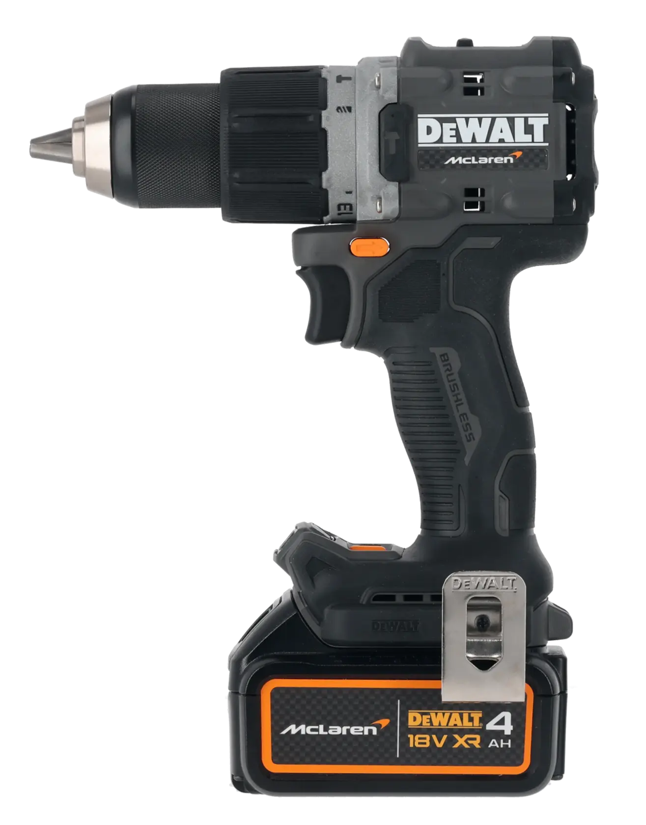 Mașină de găurit cu percuție fără perii DEWALT® x McLaren F1 Team 18V XR - 2 x 4AH