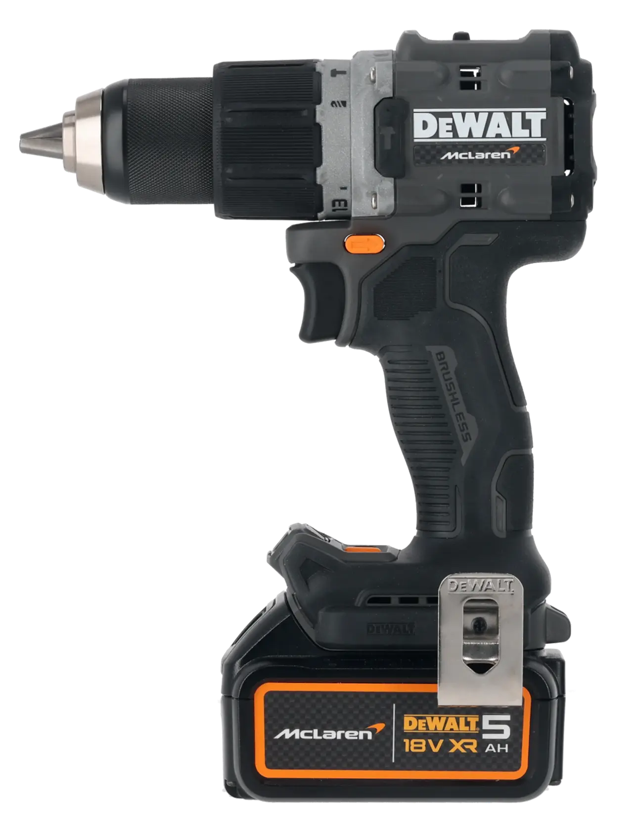 Mașină de găurit cu percuție fără perii DEWALT® x McLaren F1 Team 18V XR - 2 x 5AH