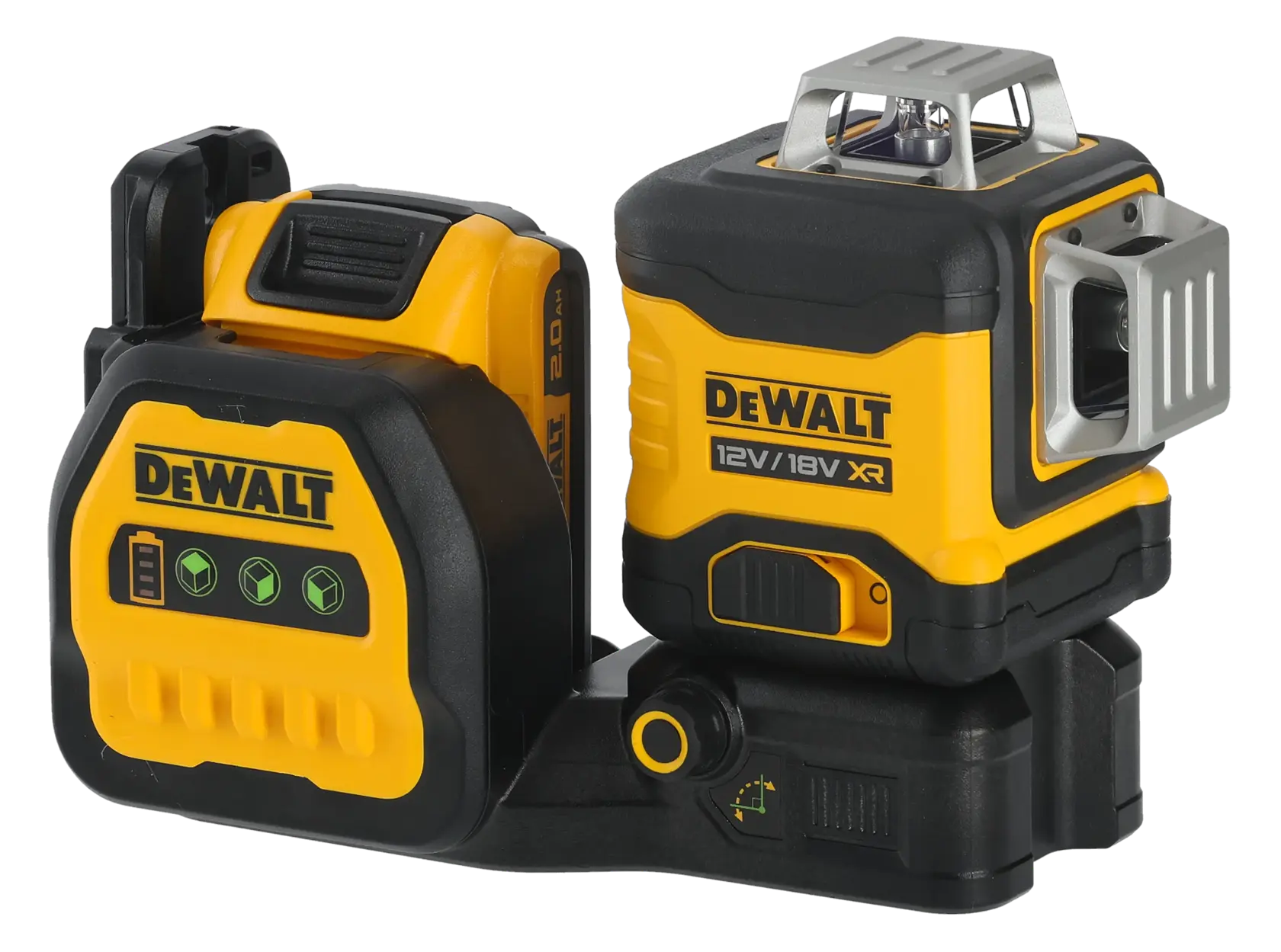 Laser cu cruce de linie verde de 3 X 360 de 12V / 18V XR - 1 X 2Ah
