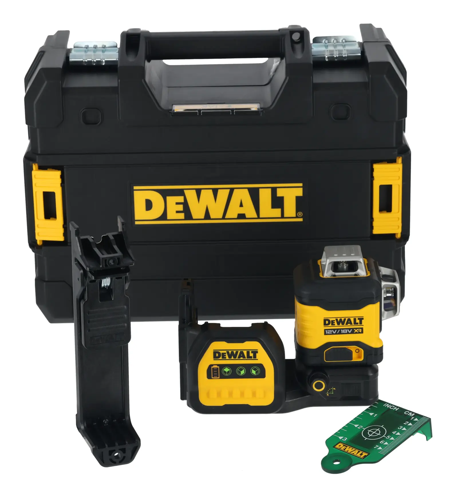 Laser verde cu linii transversale de 12 V / 18 V XR 3 X 360 - Bare