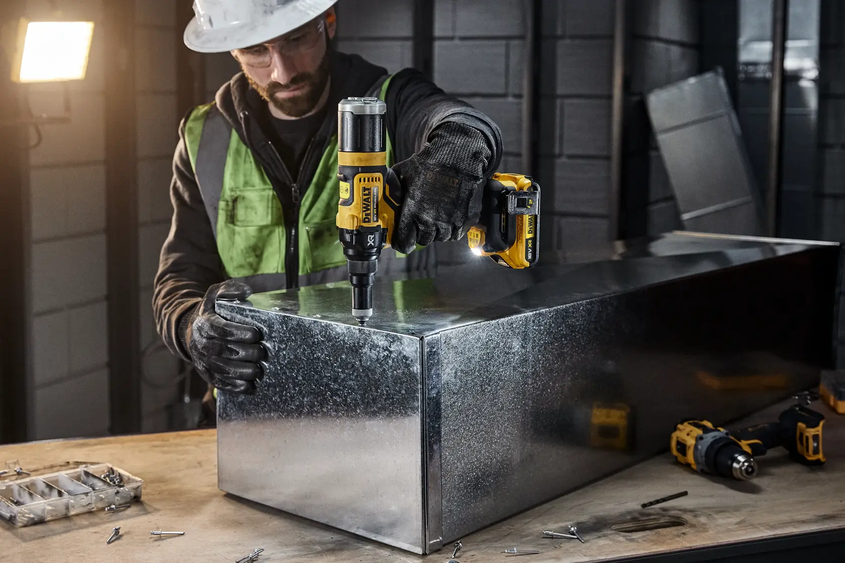 Sculă de nituire fără perii de 4,8 mm, XR de 18 V - doar scula