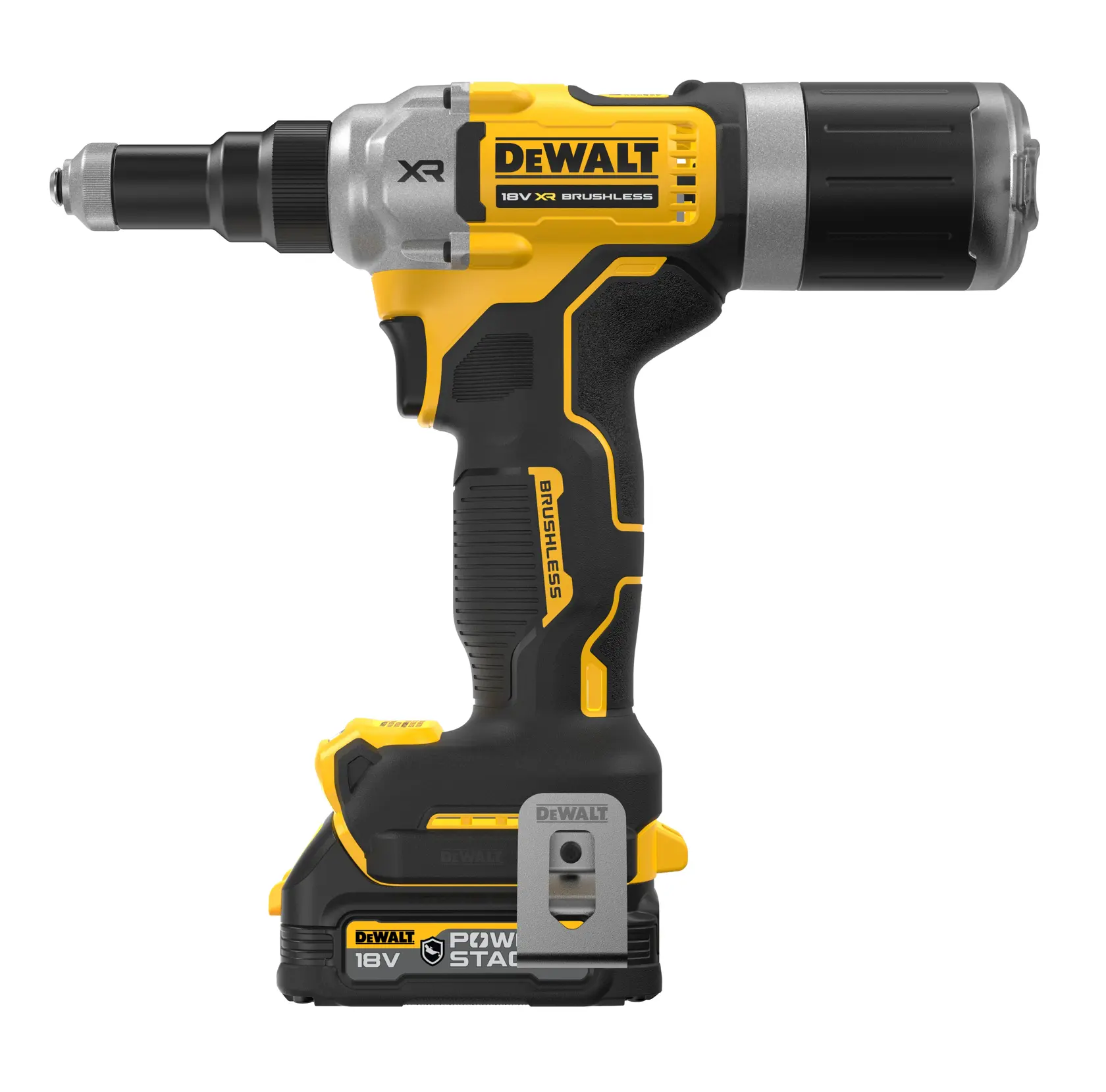 Sculă de nituit de 6,3 mm, cu motor fără perii, CR de 18 V - 2 X POWERSTACK™, compactă, clasa G