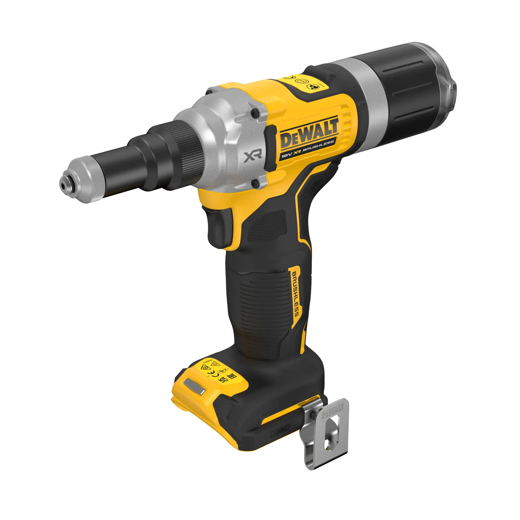 Pistol de nituire cu motor fără perii de 6,3 mm, XR de 18 V - doar scula