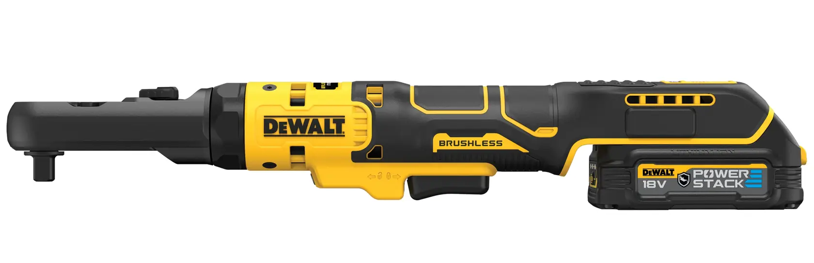 Clichet cu cap sigilat, de 3/8" și 1/2", cu motor fără perii, XR de 18 V - 2 x POWERSTACK™, compact, clasa G