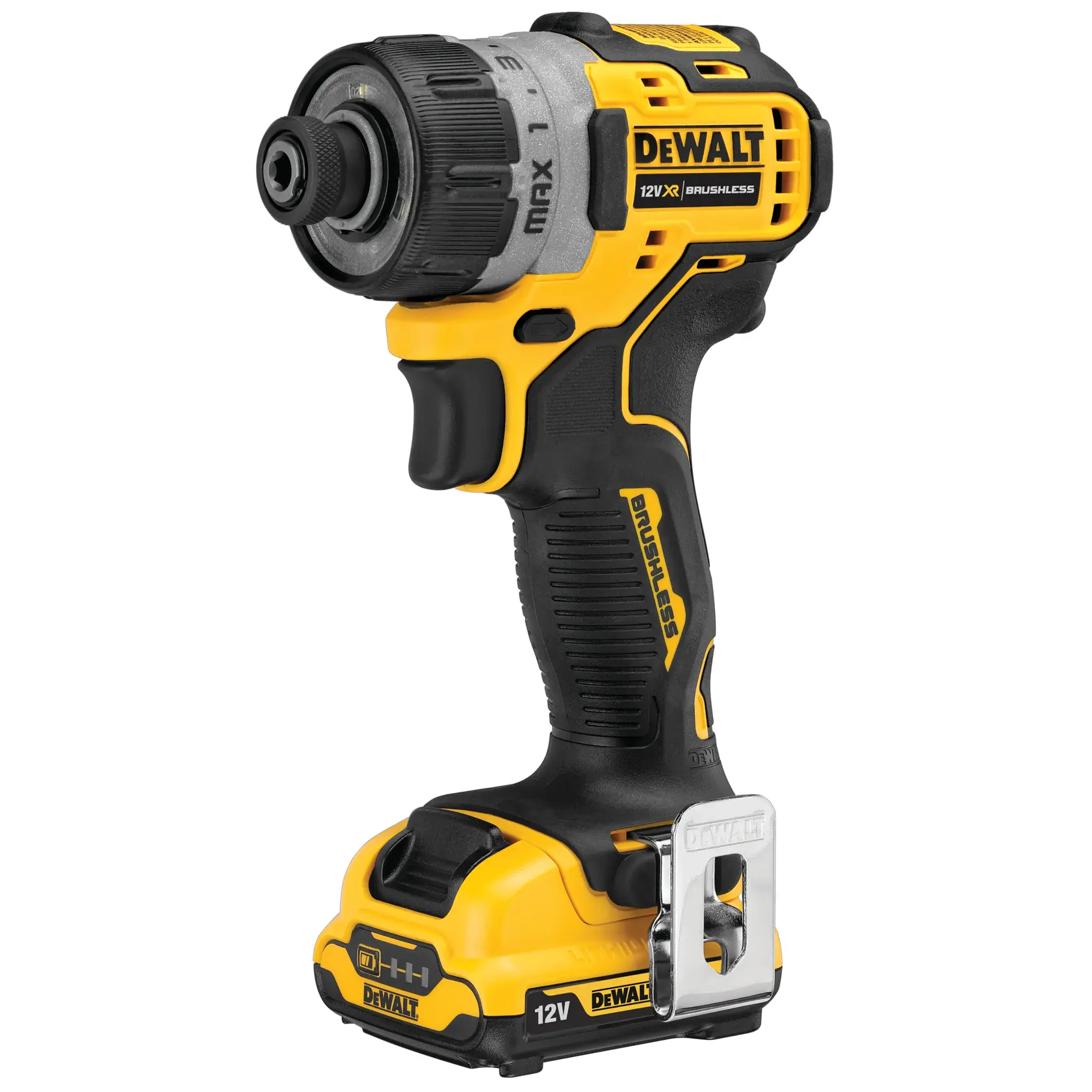 Mașină de înșurubat subcompactă cu motor fără perii de 12 V XR - 2 X 2Ah