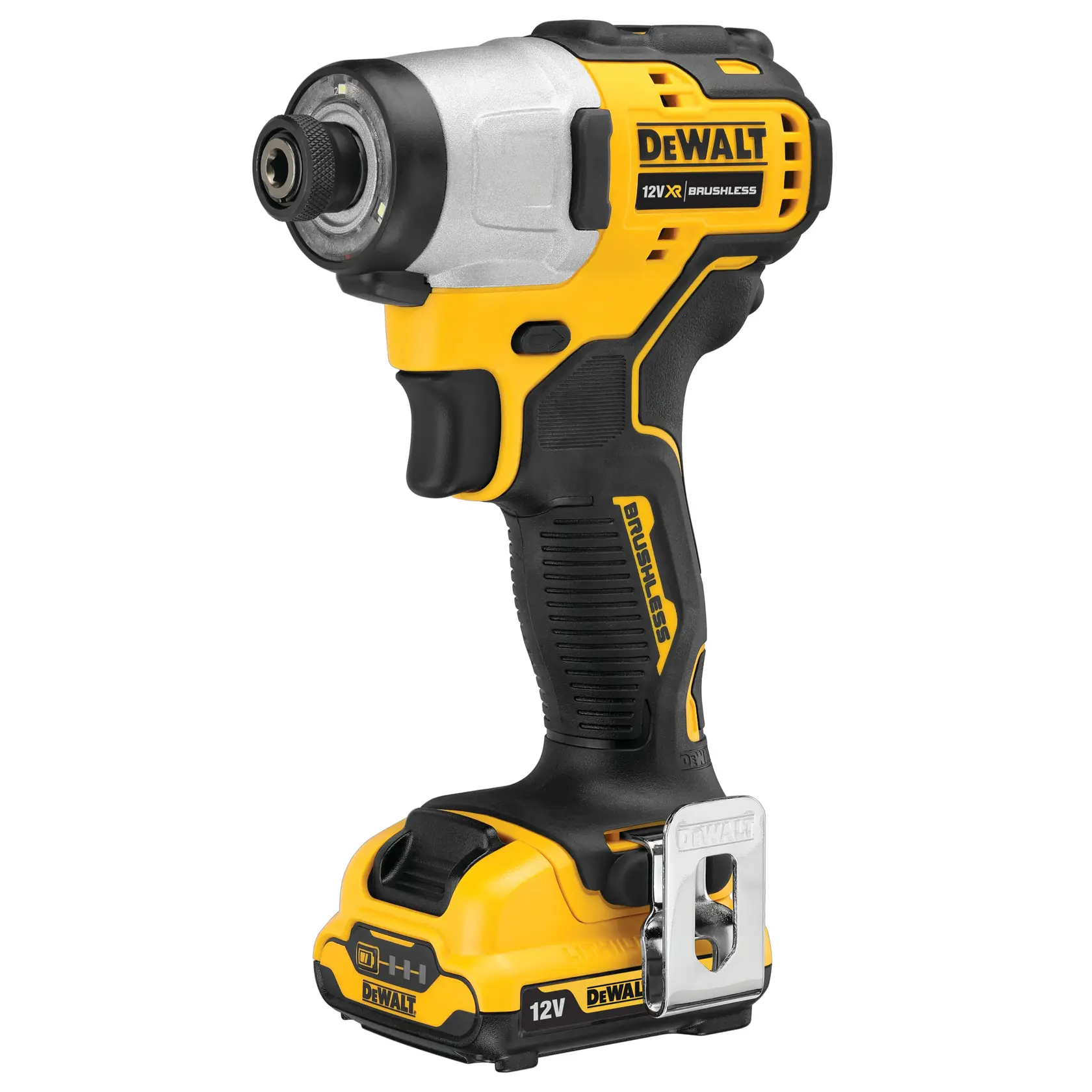 Mașină de înșurubat cu impact subcompactă cu motor fără perii de 12V XR - 2 X 2Ah