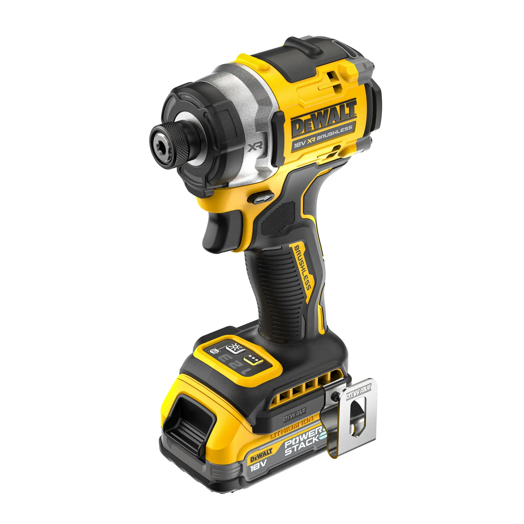 Mașină de înșurubat cu impact XR, cu motor fără perii, de 18 V - 2 baterii POWERSTACK™ de 1,7 Ah
