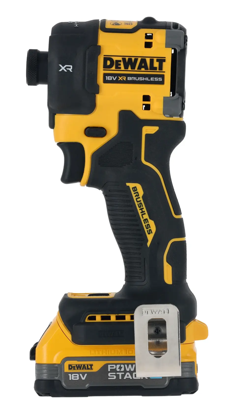 Mașină de înșurubat hidraulică XR, cu motor fără perii, 18 V - 2 acumulatori POWERSTACK™ de 1,7 Ah