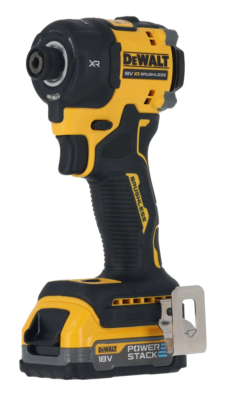 Mașină de înșurubat hidraulică XR, cu motor fără perii, 18 V - 2 acumulatori POWERSTACK™ de 1,7 Ah