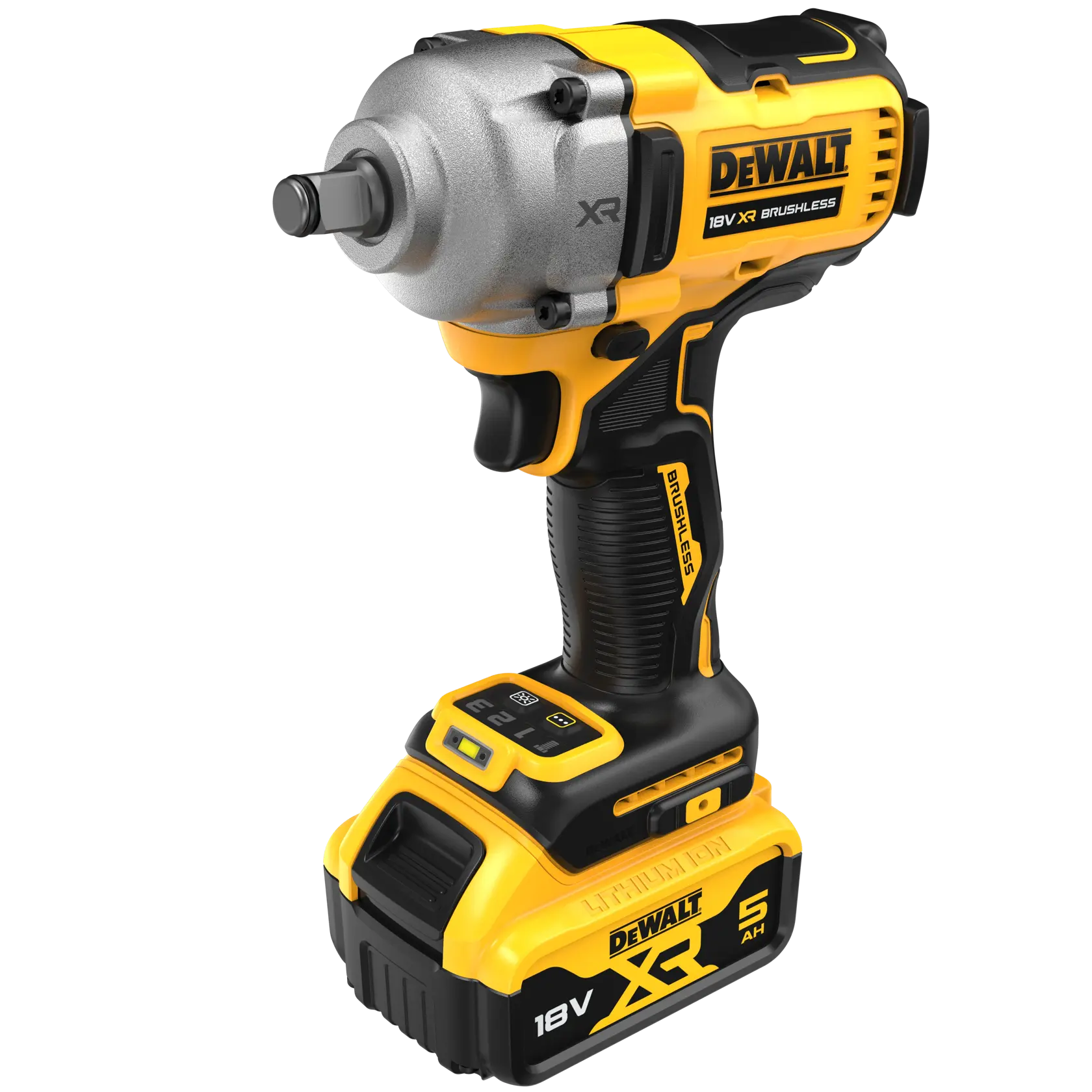 Cheie de impact cu inel cu nicovală fără perii de 18 V XR 1/2" - 2 X 5 AH