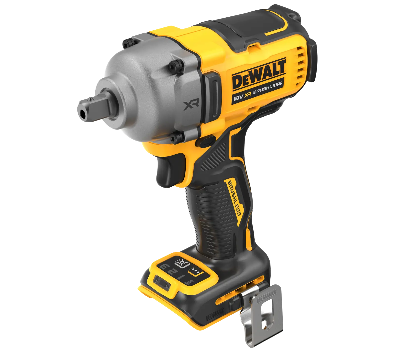 Cheie cu percuție fără perii 18 V XR de 1/2" cu știft de fixare pentru gama medie - Unitate goală