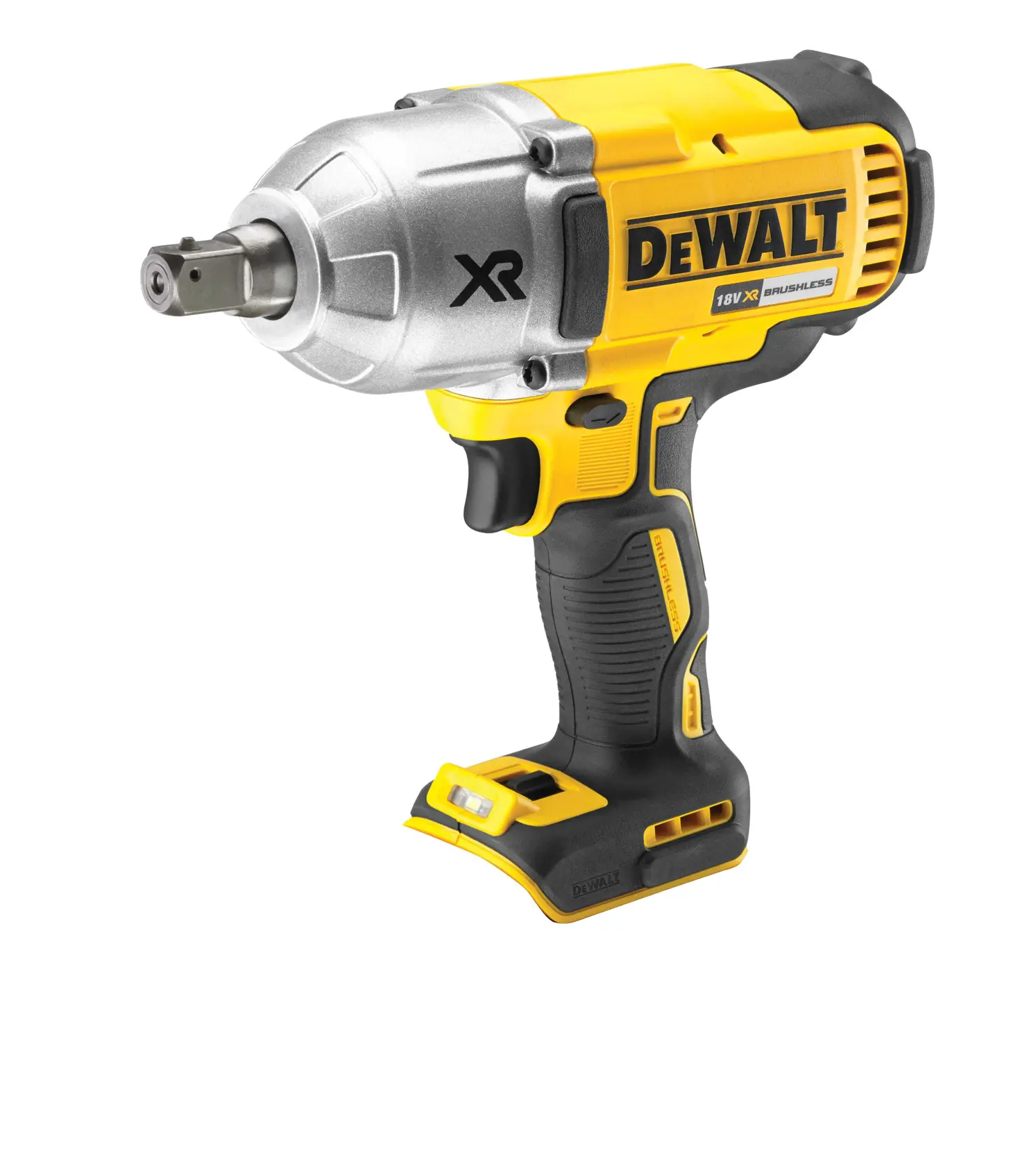 Cheie cu impact și cuplu ridicat XR de 18 V 1/2" cu motor fără perii - Unitate fără accesorii