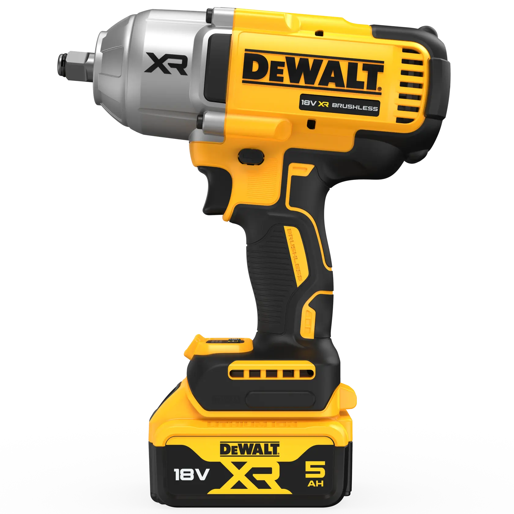 Kit 18 V XR BL 1/2" cu cheie de impact cu cuplu mare de torsiune în 4 moduri (Hog Ring) 5 Ah TSTAK®