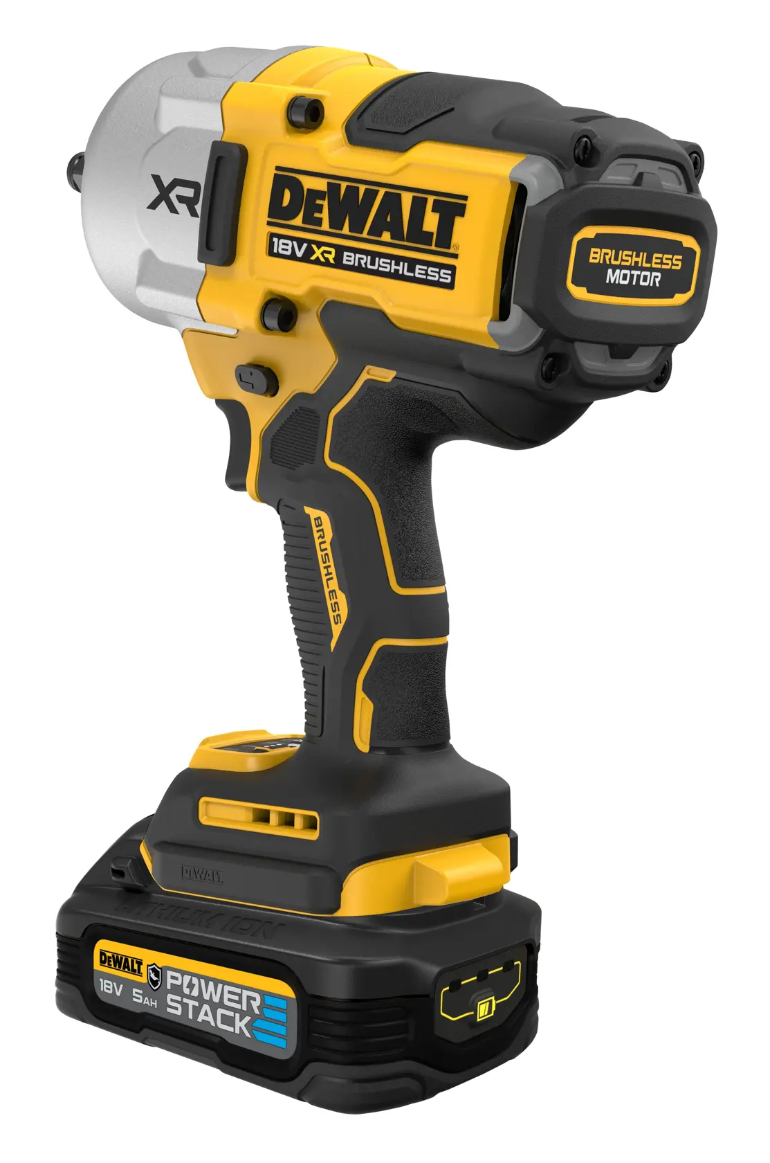 Cheie de impact de 1/2", cuplu mare, cu motor fără perii, XR de 18 V - 2 X POWERSTACK™ 5 AH, Clasa G