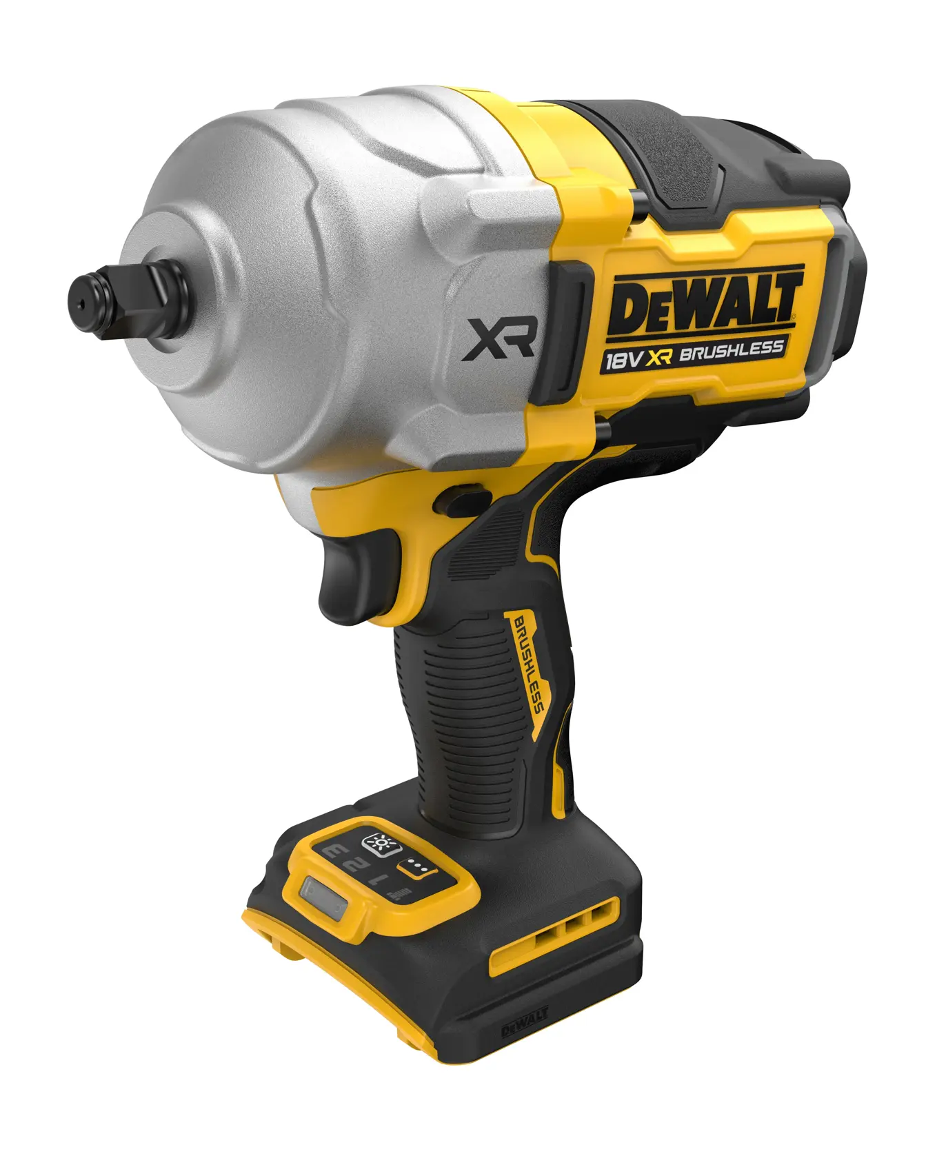 Masina de impact cu cuplu mare, de 1/2", fără perii, XR de 18 V - doar scula