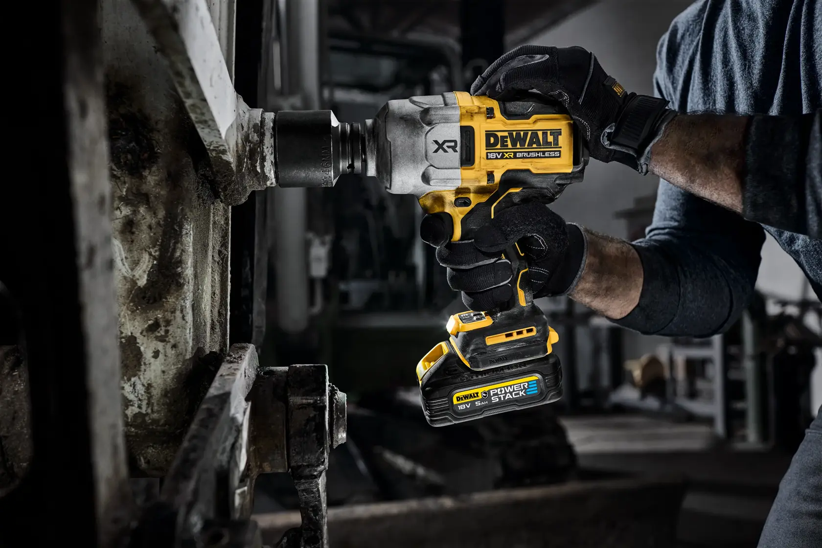 Cheie de impact cu cuplu mare fără perii 18V XR 3/4" - fără acumulator