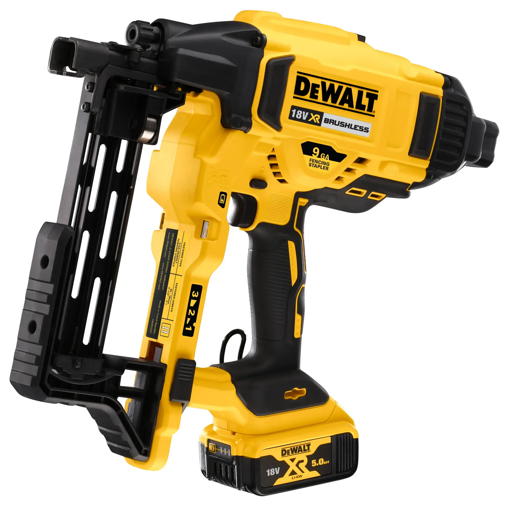 Capsator pentru garduri de împrejmuire fără perii de 18V XR - 2 X 5Ah