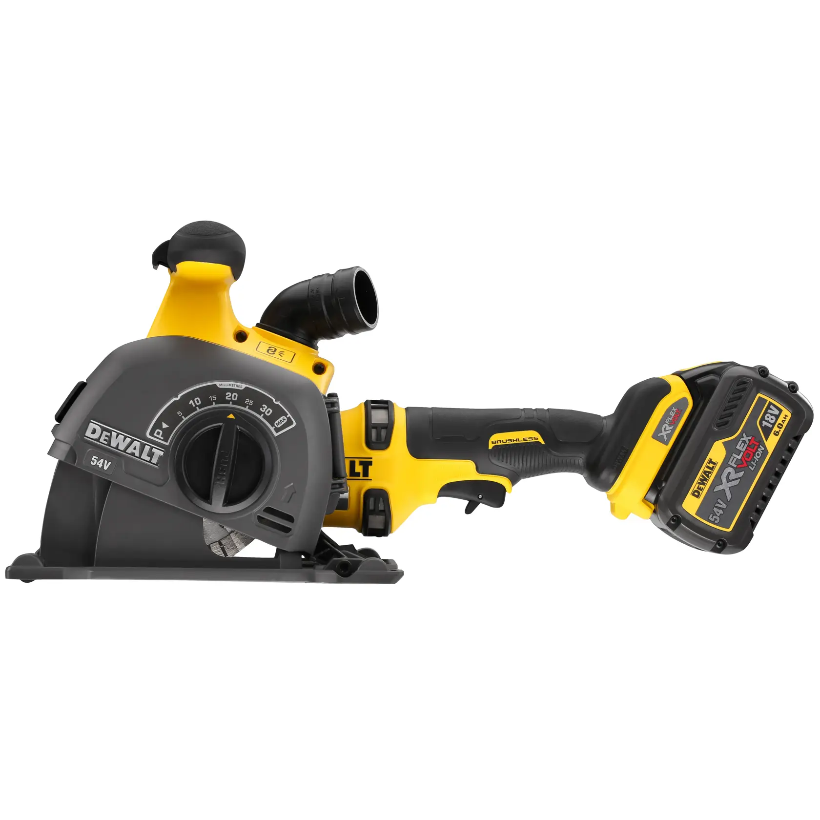 Freză de canelat pentru perete 54 V XR Flexvolt - 2 X 6 Ah