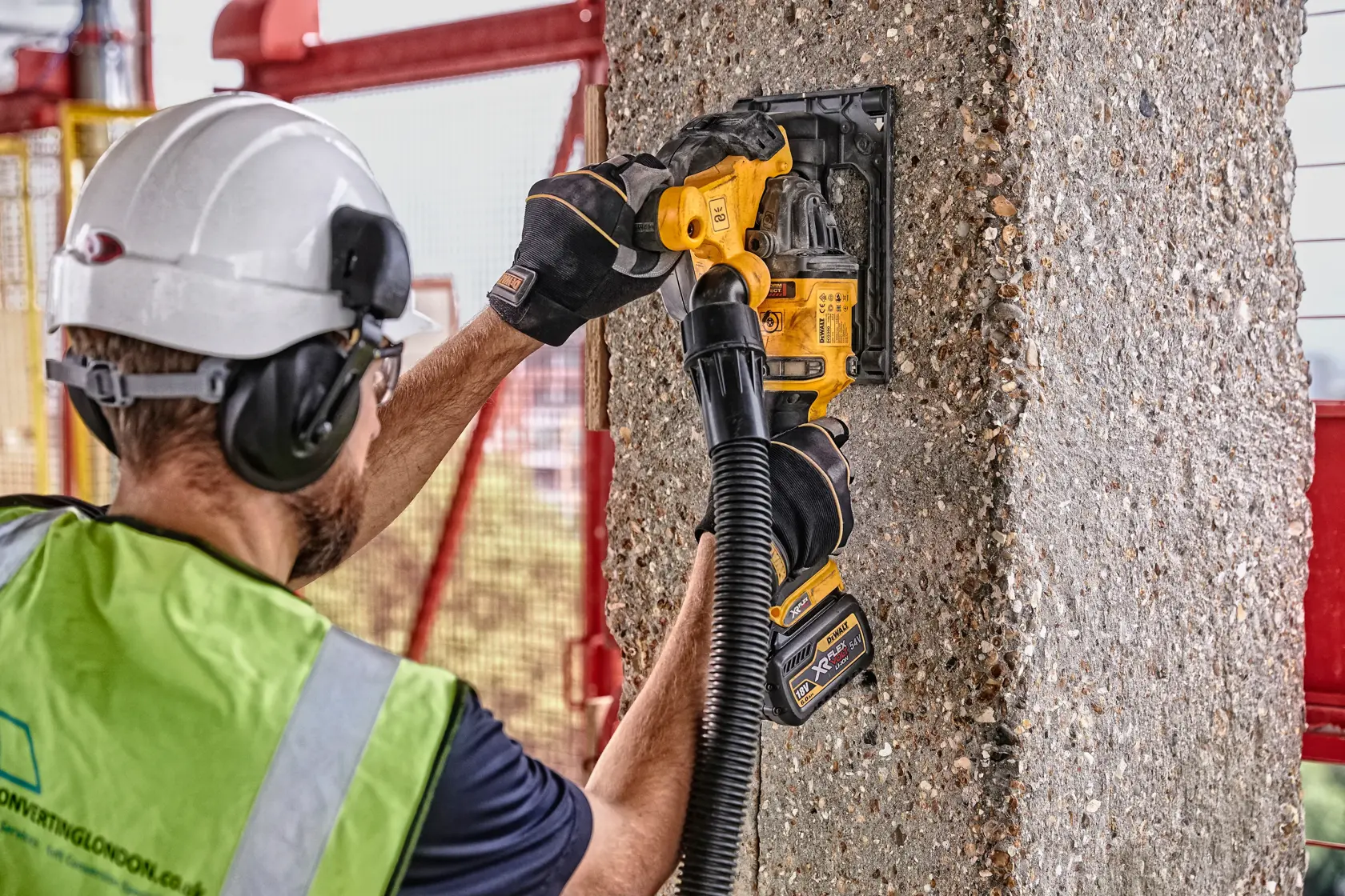 Freză de canelat pentru perete 54 V XR Flexvolt - 2 X 6 Ah