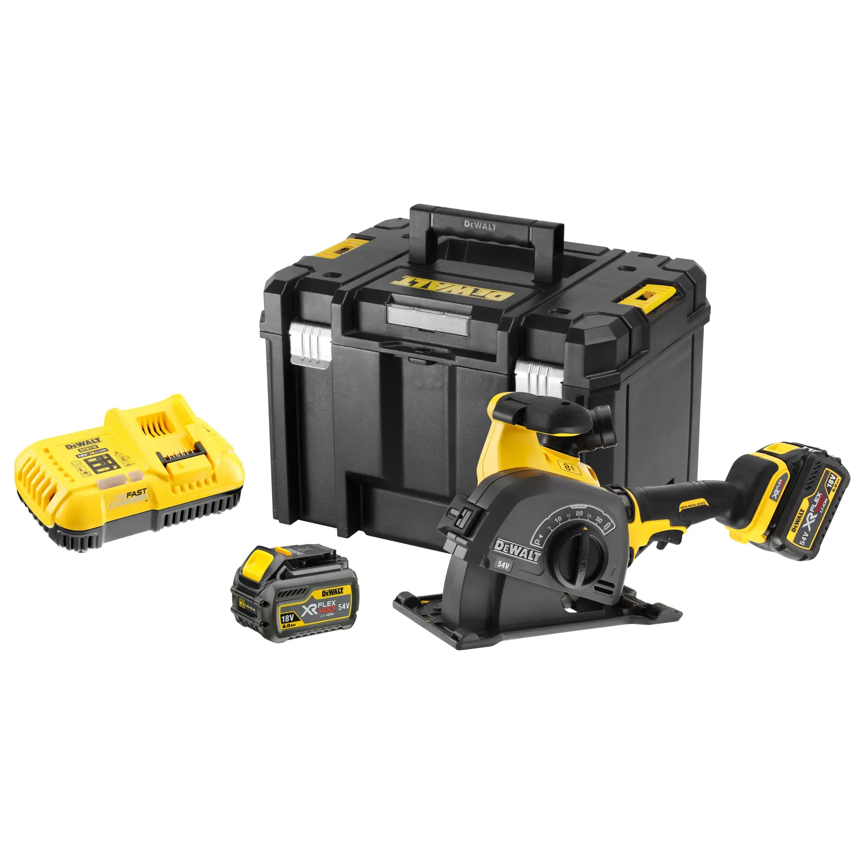 Freză de canelat pentru perete 54 V XR Flexvolt - 2 X 6 Ah
