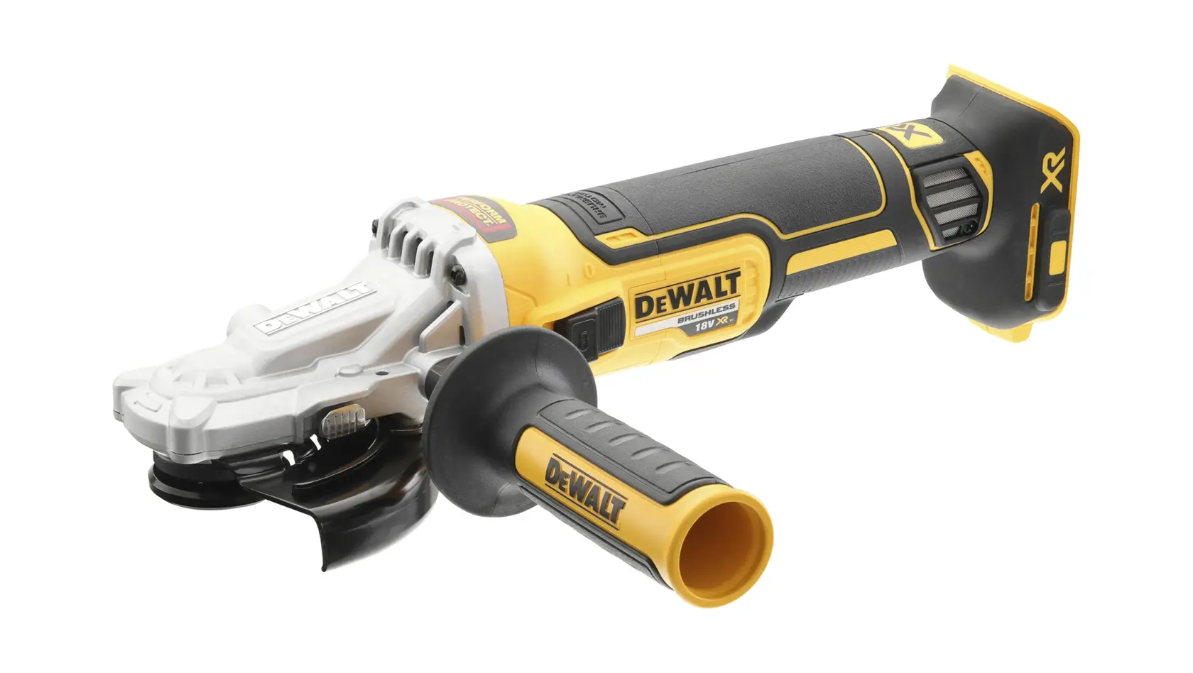 Polizor unghiular cu cap drept 18V XR de 125 mm cu motor fără perii - Unitate fără accesorii