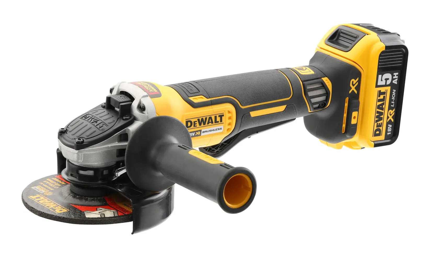 Polizor unghiular 18V XR de 125 mm cu motor fără perii - Unitate fără accesorii