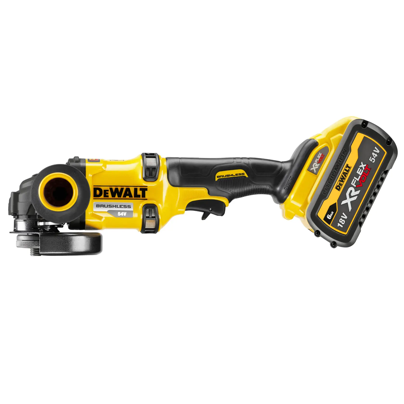 Polizor unghiular de 125 mm, 54V XR Flexvolt - 2 X 6Ah