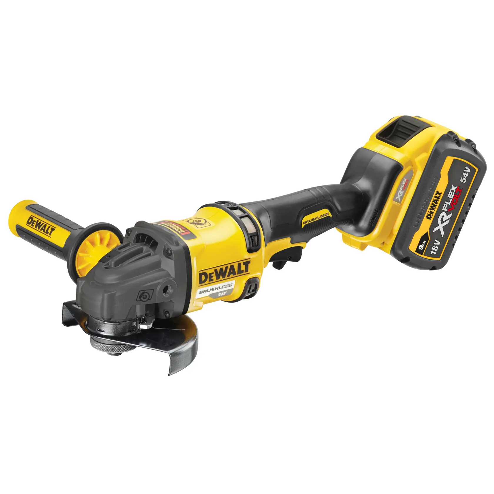Polizor unghiular 54V XR Flexvolt de 125 mm - 2 X 9Ah