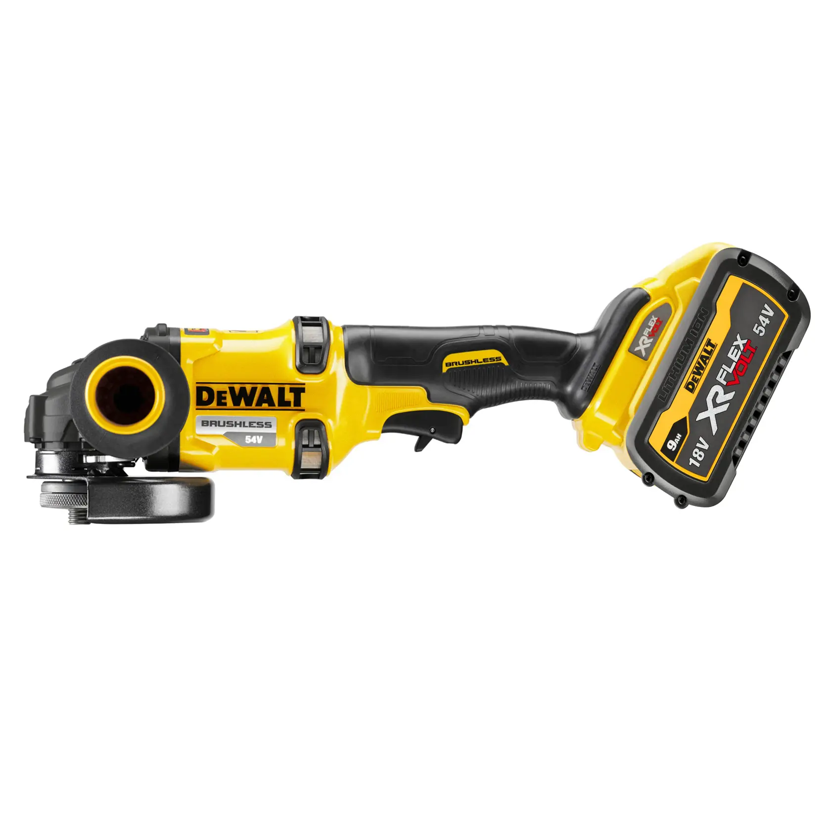 Polizor unghiular 54V XR Flexvolt de 125 mm - 2 X 9Ah