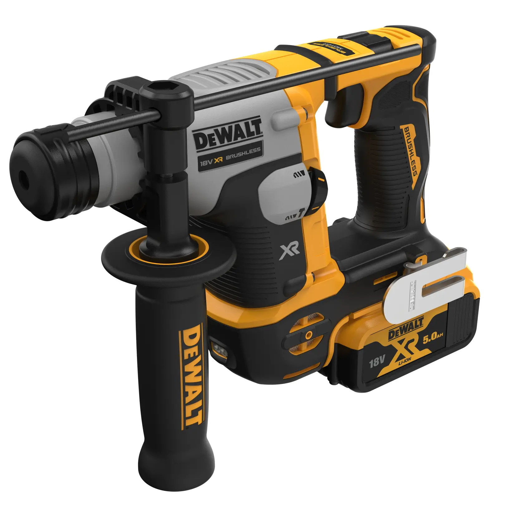 Ciocan rotopercutor cu motor fără perii SDS-Plus de 18V XR, 16 mm - 2 x 5 Ah