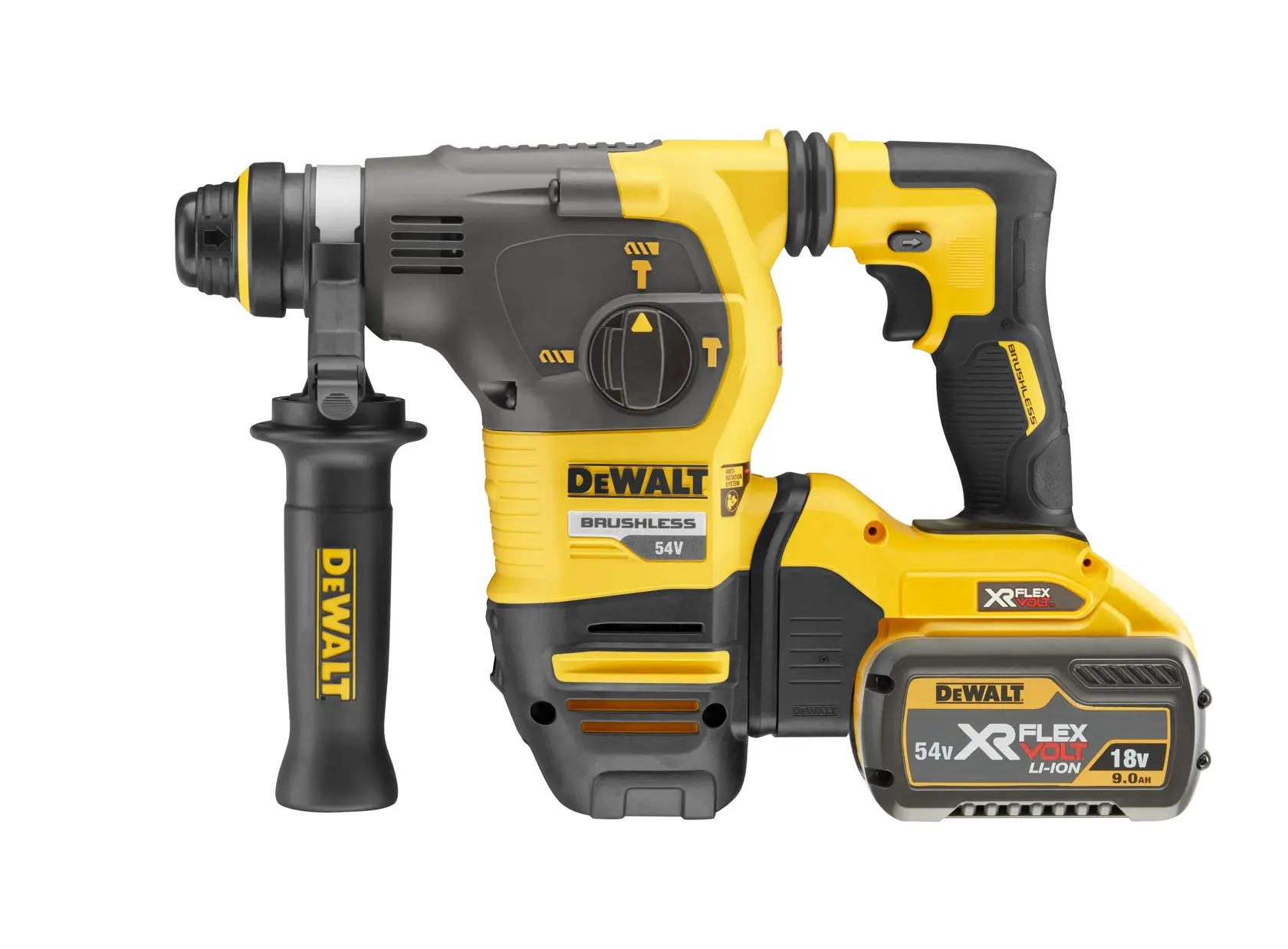 Ciocan rotopercutor SDS-Plus FLEXVOLT de 54V XR, 30 mm - 2 X 9Ah