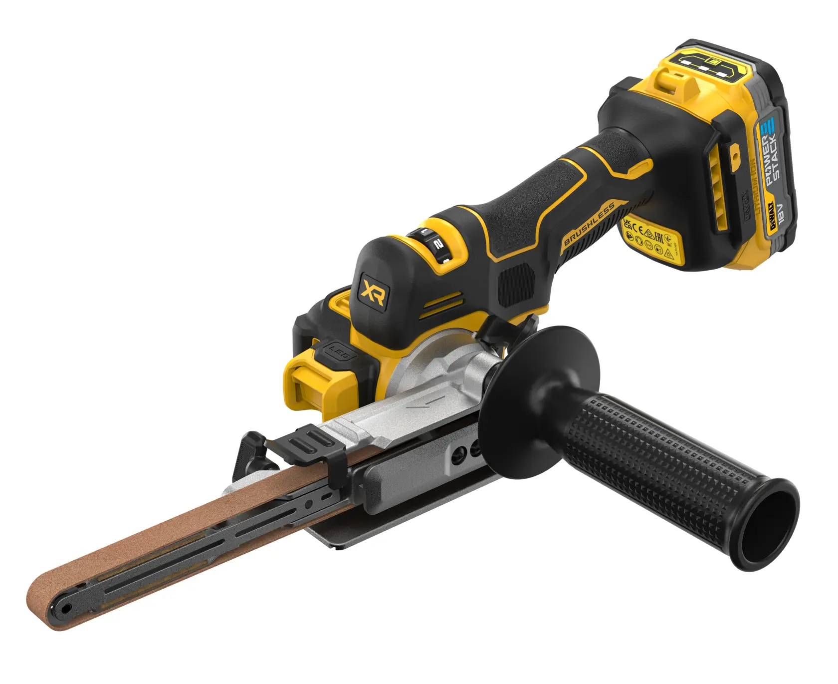 Șlefuitor cu bandă cu motor fără perii XR de 18 V - 2 X POWERSTACK™ Compact