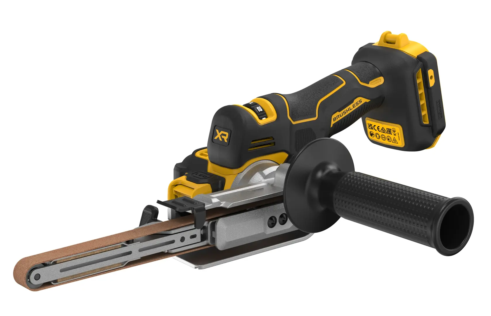 Șlefuitor cu bandă cu motor fără perii XR de 18 V - Unitate fără accesorii
