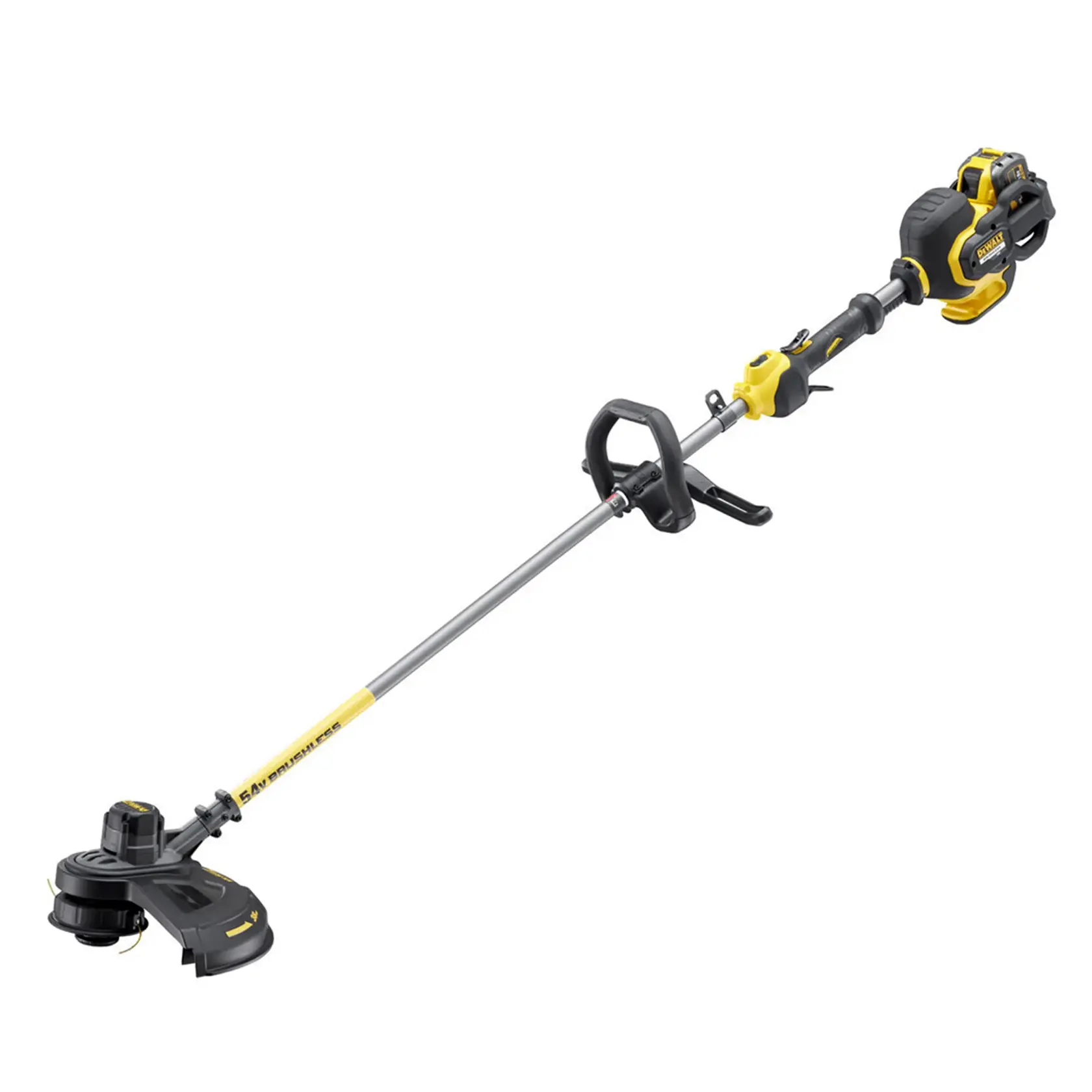 MOTOCOASĂ CU FIR/MAȘINĂ DE TUNS PENTRU TUFIȘURI FLEXVOLT DE 54V - 1 X 9AH